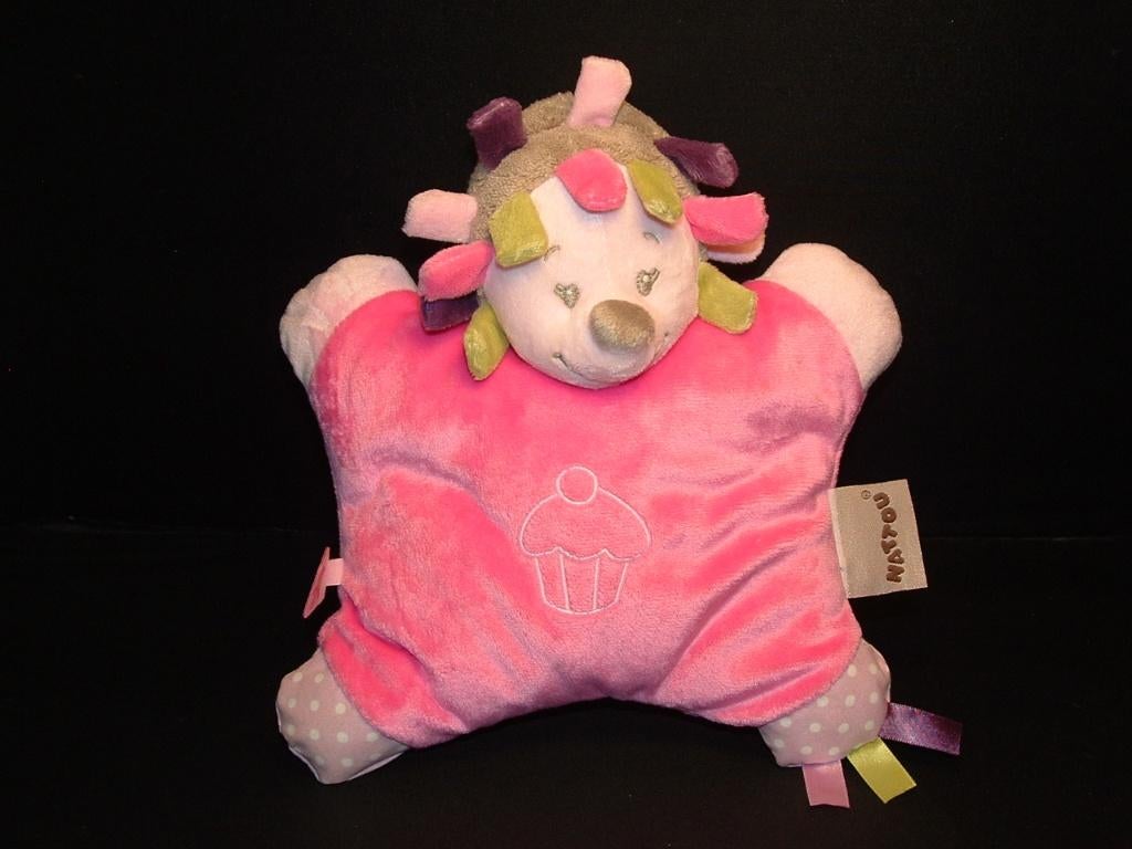 NATTOU EGEL KNUFFEL VELOURS ROZE MET RONDOM, Ophalen of Verzenden, Nieuw, Overige typen