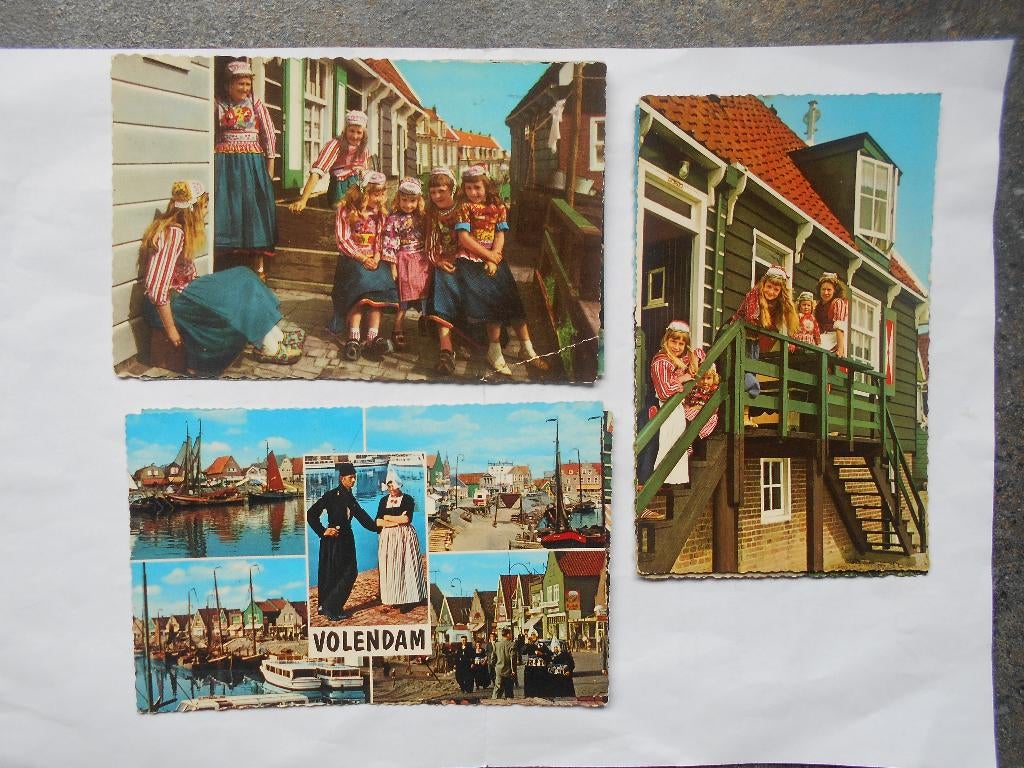 Volendam en Marken partij van 14 kaarten Volendam en Marken, Ophalen of Verzenden, 1940 tot 1960, Gelopen, Noord-Holland