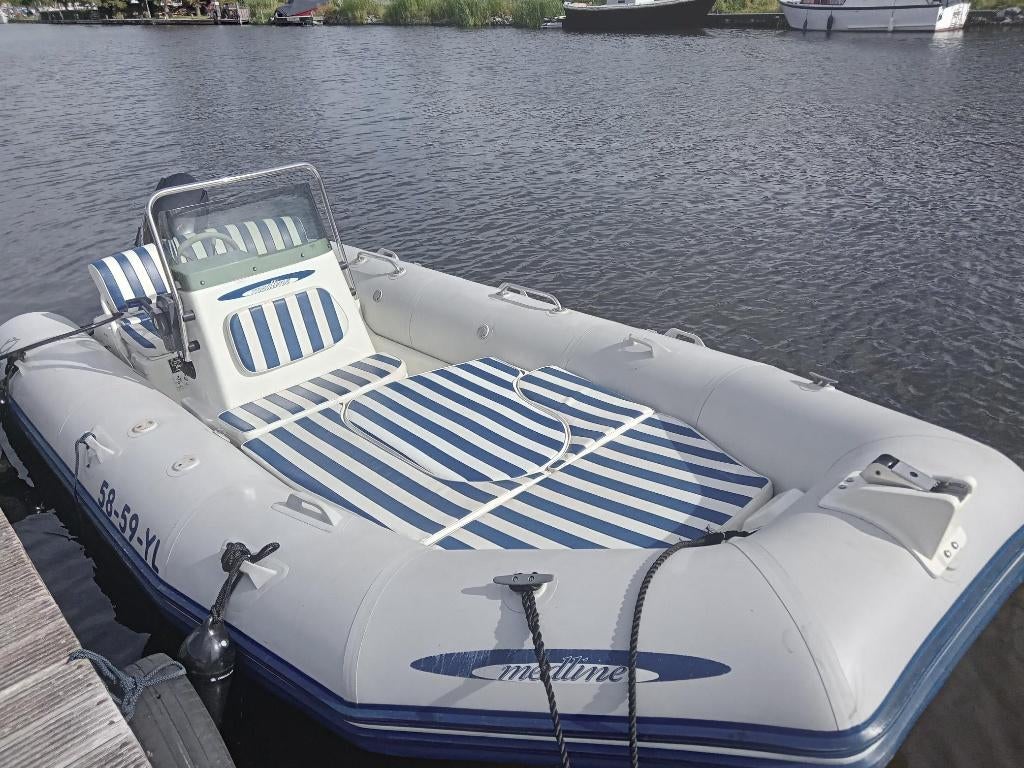 Zodiac Medline I incl. trailer, Watersport en Boten, Ophalen, Gebruikt, 70 tot 120 pk, Zodiac