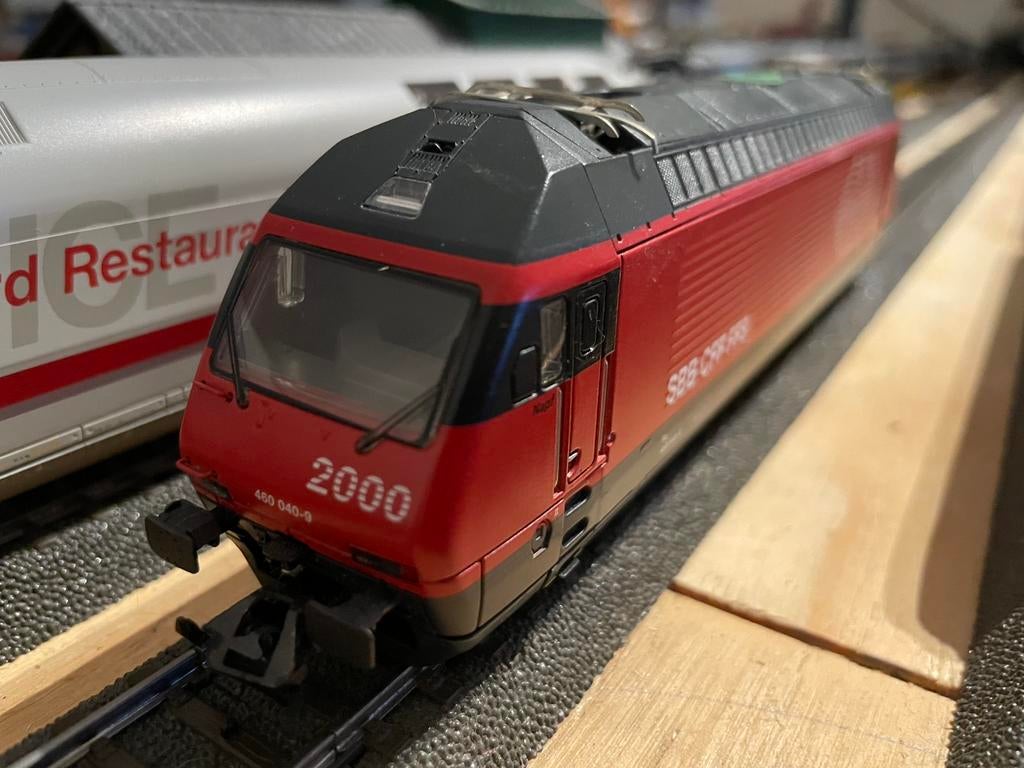 Zwitserse Marklin E loc digitaal, Wisselstroom, Locomotief, Ophalen of Verzenden, Zo goed als nieuw