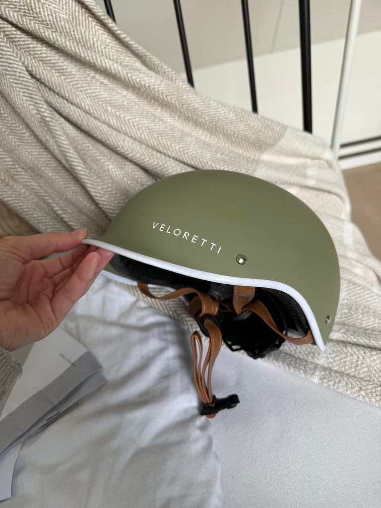 Veloretti Kinderhelm fiets - Desert Moss (Maat S) - 51-55 cm, Fietsen en Brommers, Fietsaccessoires | Fietshelmen, Ophalen of Verzenden