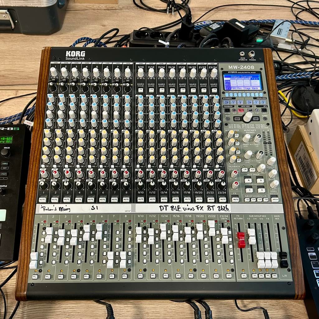 Korg MW-2408 mengtafel, Ophalen of Verzenden, Zo goed als nieuw, 20 kanalen of meer