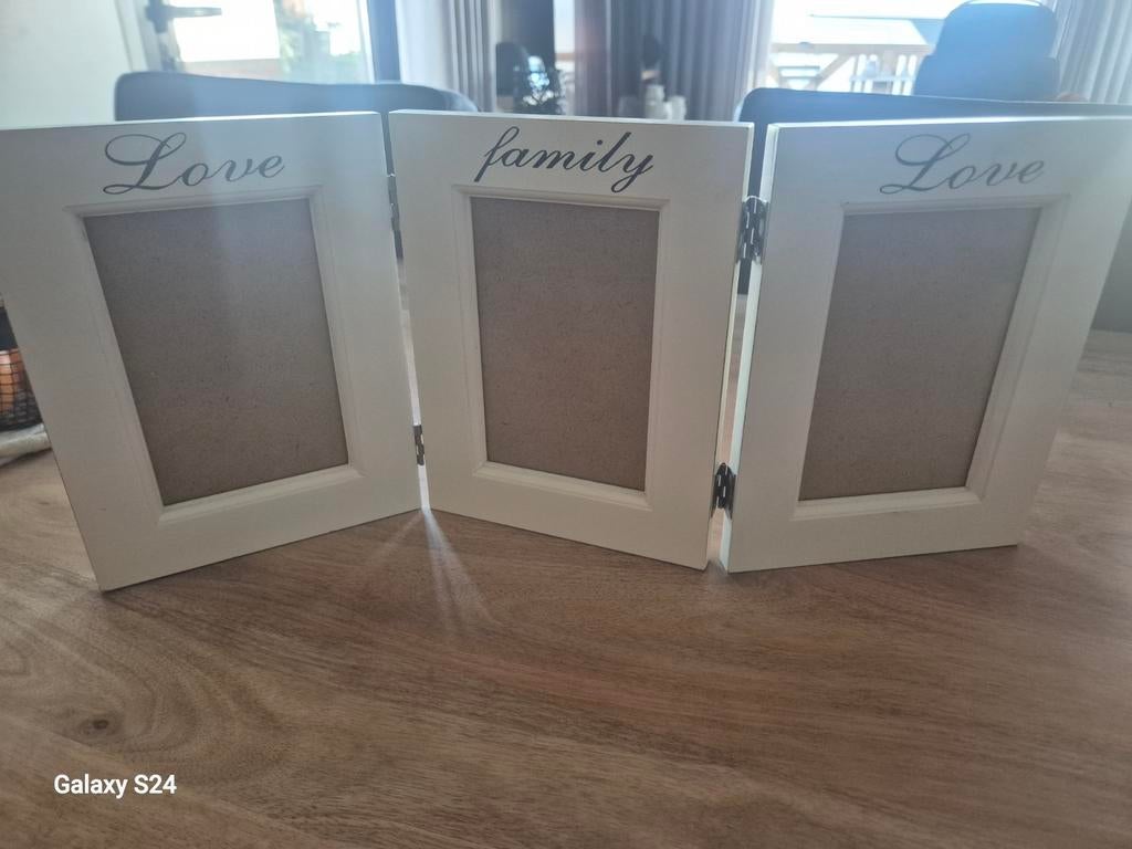 Fotolijst drieluik 'Love family Love', Ophalen of Verzenden