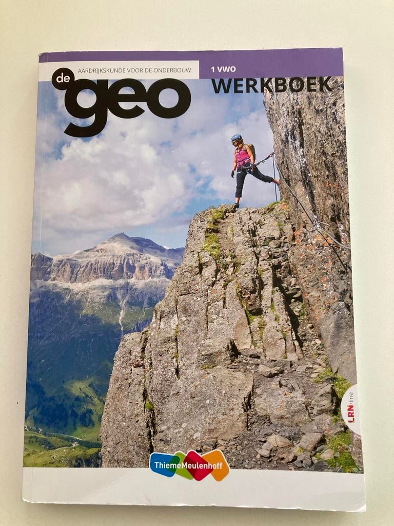 De Geo werkboek aardrijkskunde 1 vwo, Boeken, Schoolboeken, Ophalen, Nieuw, VWO, Aardrijkskunde