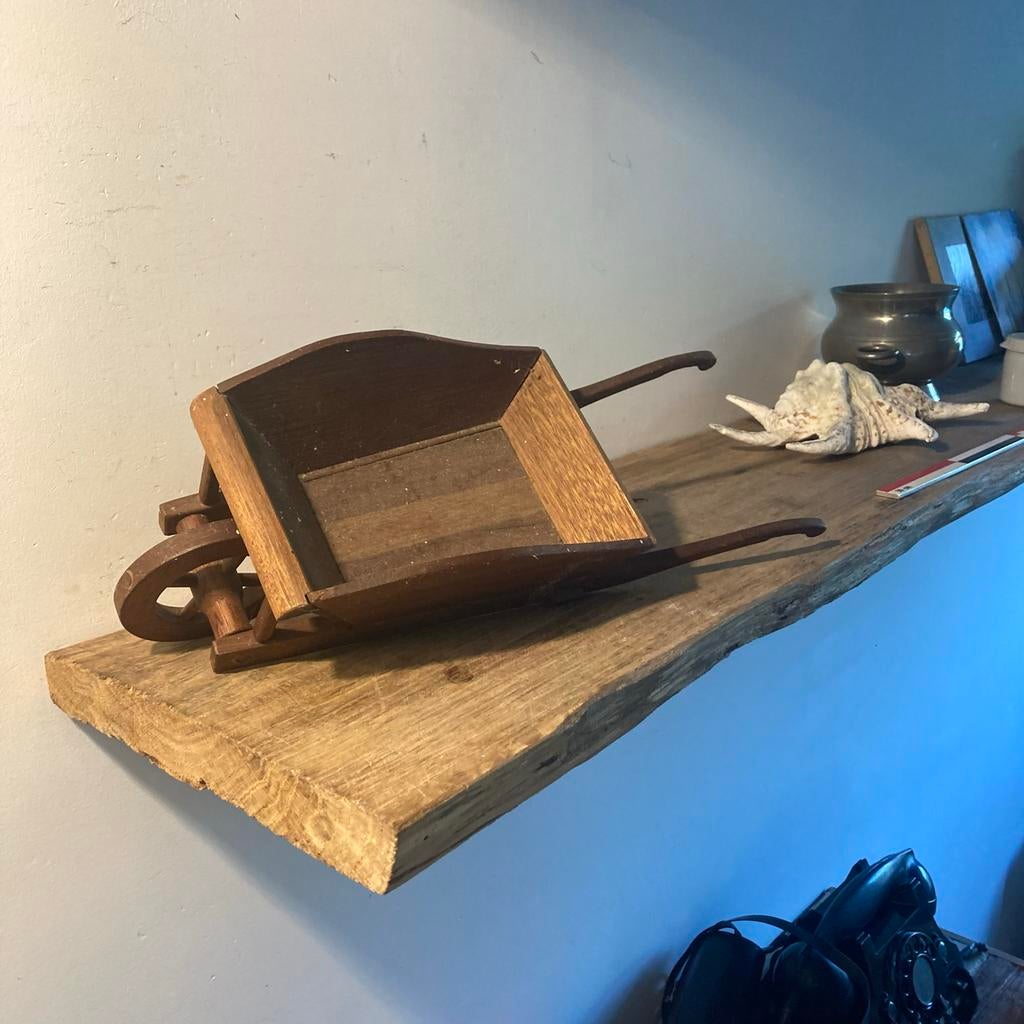 Decoratieve houten kruiwagen, Antiek en Kunst, Ophalen of Verzenden