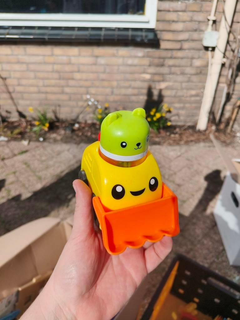 Leuke baby graafmachine speelgoed met rammelaar, Ophalen, Gebruikt, Auto, Met wieltjes