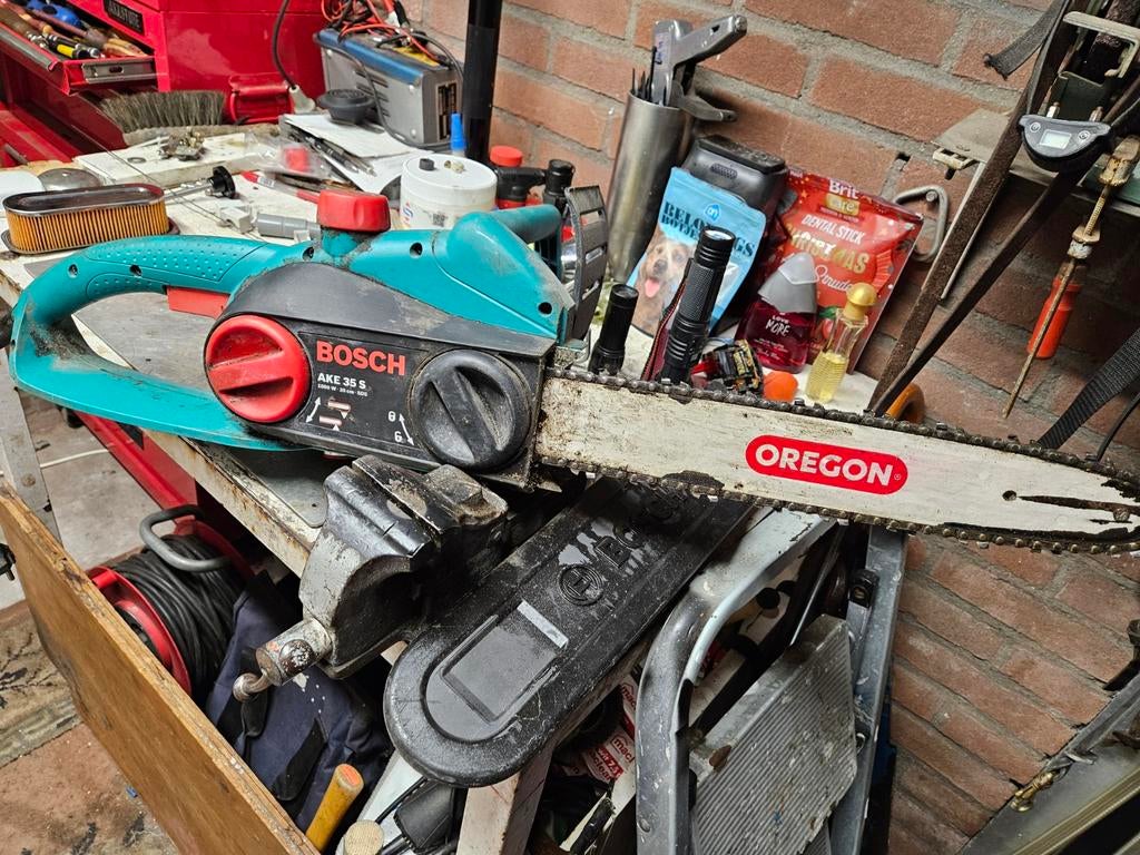 Bosch AKE 35 S Elektrischeting, Gebruikt, 70 mm of meer, Kettingzaag, Ophalen of Verzenden