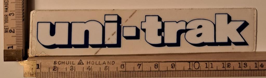 Vintage sticker Kawasaki Uni-Trak KX80 motor crossmotor, Ophalen of Verzenden, Zo goed als nieuw