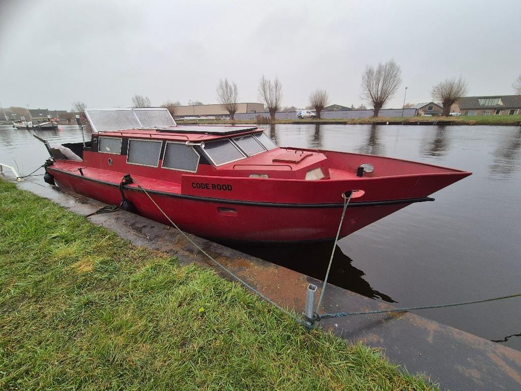 Rode Beachcraft boot te koop, Watersport en Boten, Ophalen, Gebruikt, Staal, Binnenboordmotor