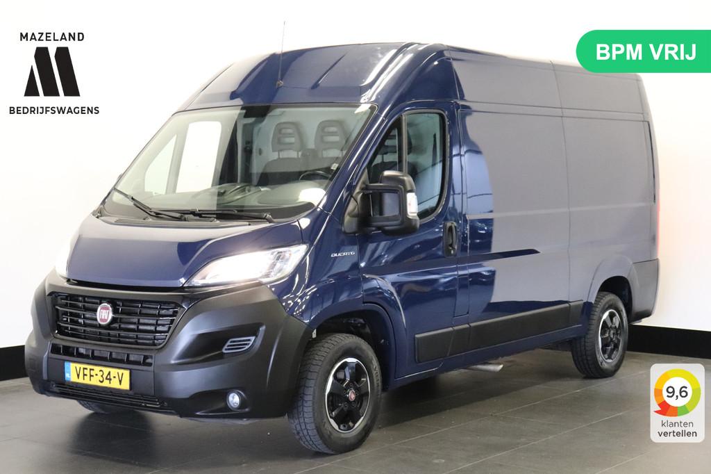 Fiat Ducato 2.3 MJ 130PK L2H2 - EURO 6 - Airco - Navi - Crui, Voorwielaandrijving, Stof, Gebruikt, Blauw