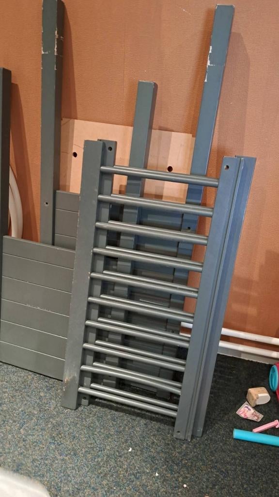 Ledikant, Kinderen en Baby's, Ophalen, Gebruikt, Minder dan 140 cm, Matras