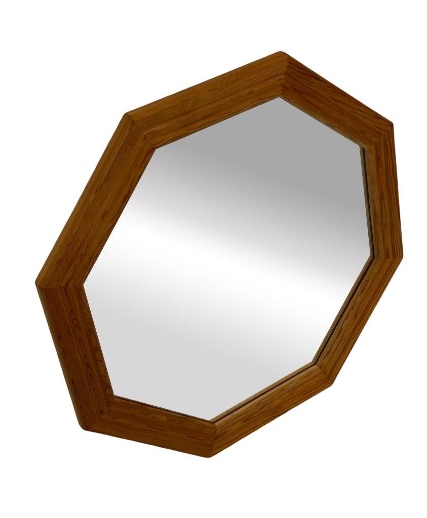 Vintage Jaren 70 Grenen Spiegel Zweeds Design, Ophalen, Minder dan 50 cm, Gebruikt, Vintage Spiegel