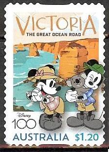 170 Australië 2023 100 Years Disney s/a, Verzenden, Gestempeld