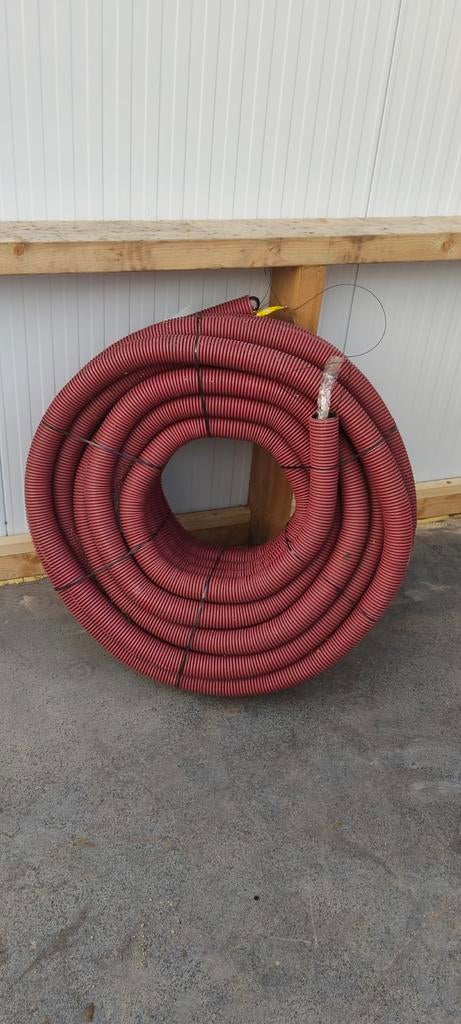 Mantelbuis met trekkoord 50m 63mm dik, Doe-het-zelf en Verbouw, Buizen en Afvoer, Ophalen, Overige materialen, 6 meter of meer