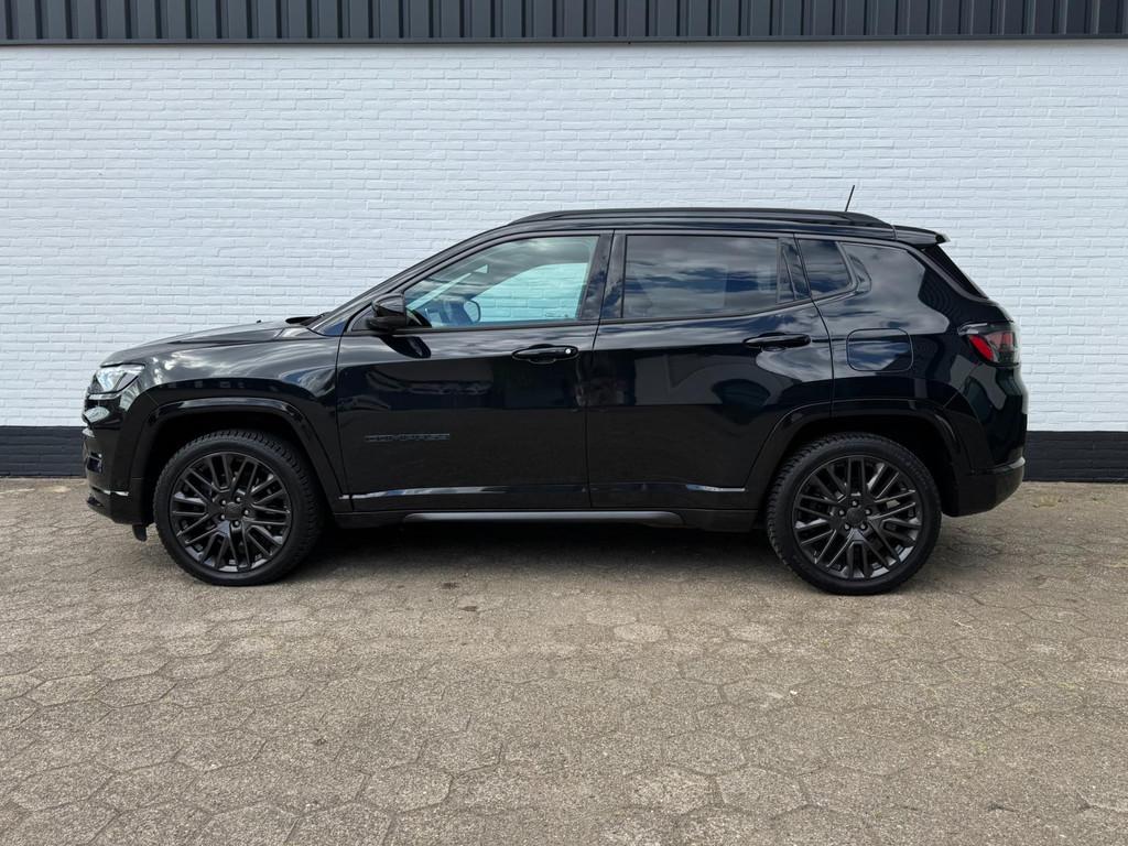 Jeep Compass 4xe 240 Plug-in S 360 l ACC l ALPINE l TREKHAAK, Auto's, Automaat, Zwart, 4 cilinders, Zwart