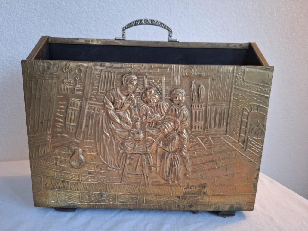 Messing tijdschriften rek, Ophalen of Verzenden, Koper