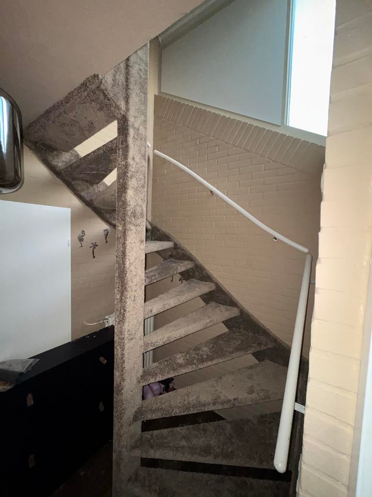 Trap stoffering / Trap Bekleden Korting, Huis en Inrichting, Stoffering | Vloerbedekking, Gebruikt, Tapijt, Bruin, minder dan 10 m²