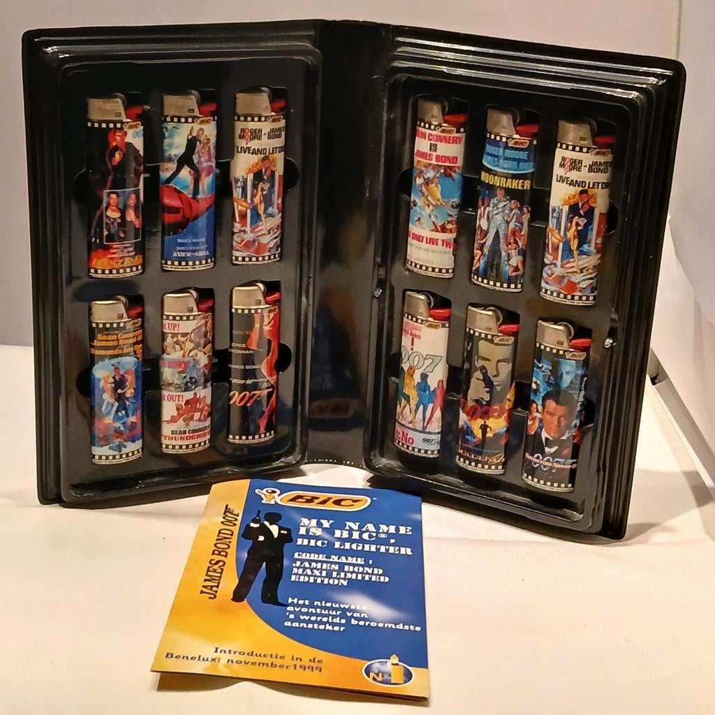 James Bond 007 BIC aanstekerset, Verzamelen, Ophalen of Verzenden, Nieuw