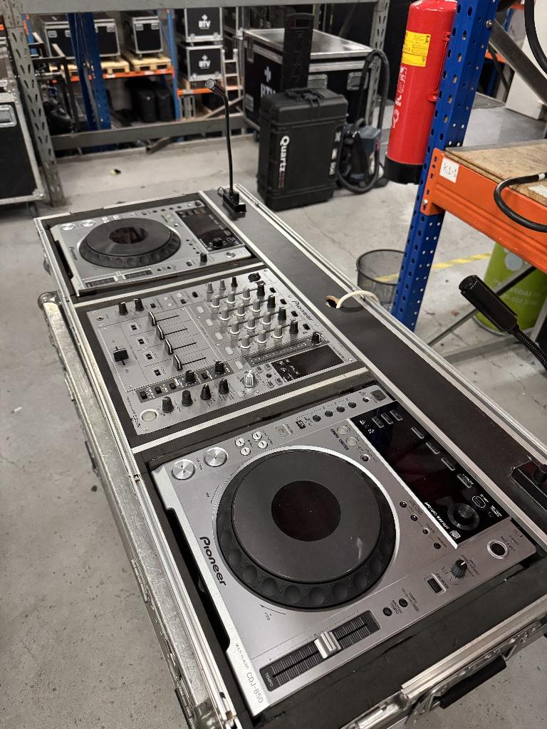 Pioneer CDJ 850 + DJM 750 volledige set + flightcase, Muziek en Instrumenten, Ophalen, Gebruikt, Dj-set, Pioneer
