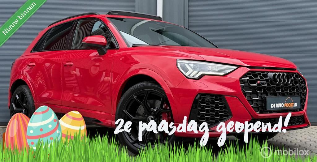 Audi RS Q3 2.5 TFSI BTW-auto/Pano.dak/Viritual/B&O/20’/Bla, Automaat, Gebruikt, Met garantie (alle), Bedrijf