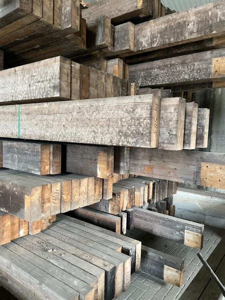 gelamineerde balken/gordingen, constructiehout Grote partij!, Doe-het-zelf en Verbouw, Hout en Planken, Gebruikt, Ophalen of Verzenden