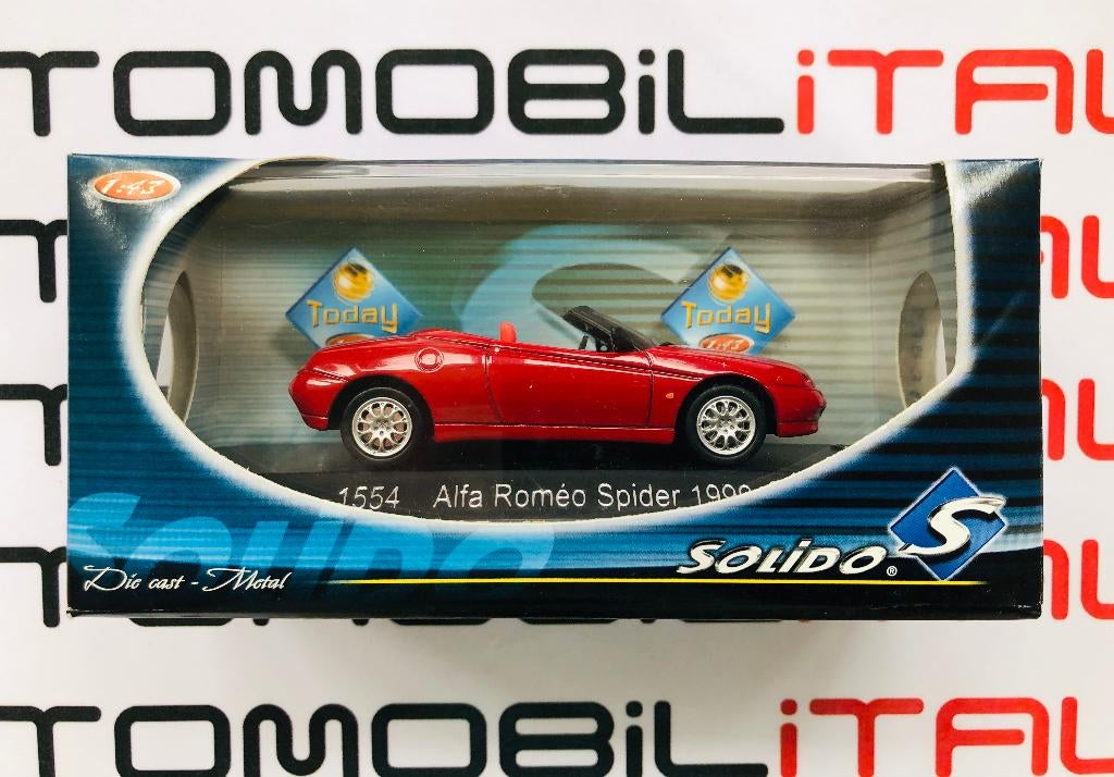 Alfa Romeo Spider 916 1999 Solido 1:43 zonder linker spiegel, Ophalen of Verzenden, Zo goed als nieuw, Auto, Solido