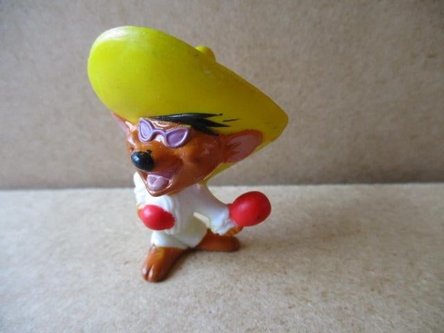 adv10634 speedy gonzales poppetje 1, Verzamelen, Ophalen, Looney Tunes, Gebruikt, Beeldje of Figuurtje