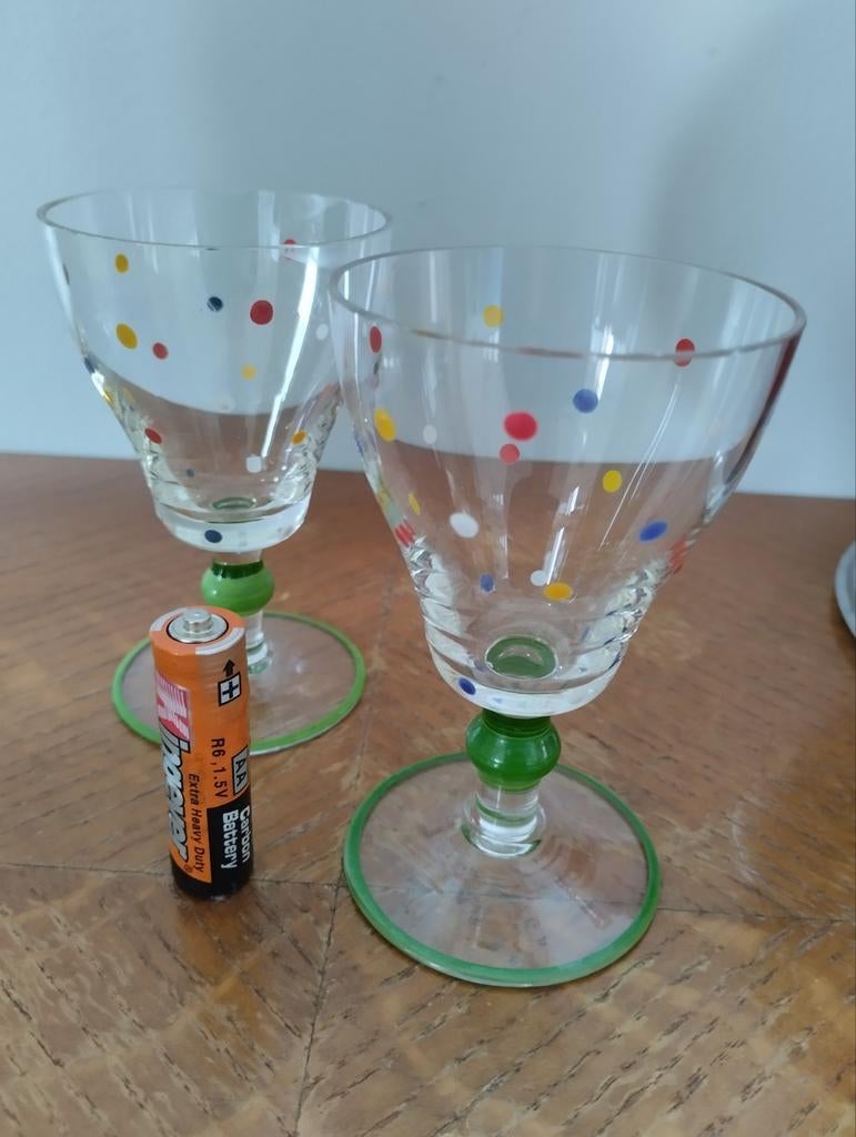 2 oude glaasjes, Ophalen of Verzenden, Borrel- of Shotglas