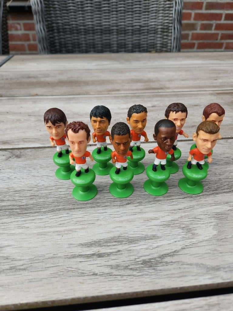 Voetbal poppetjes 9  stuks, Ophalen of Verzenden, Zo goed als nieuw