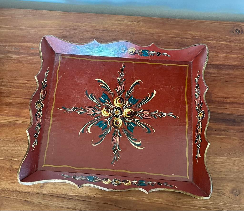 Hindeloopen dienbladen 2x, Ophalen of Verzenden