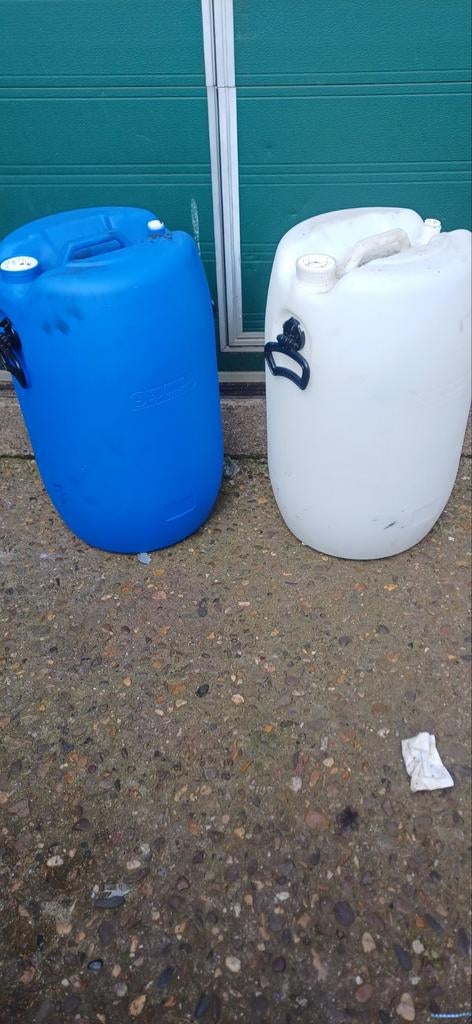 Ton tonnen 60L, 150 liter of meer, Ophalen, Gebruikt