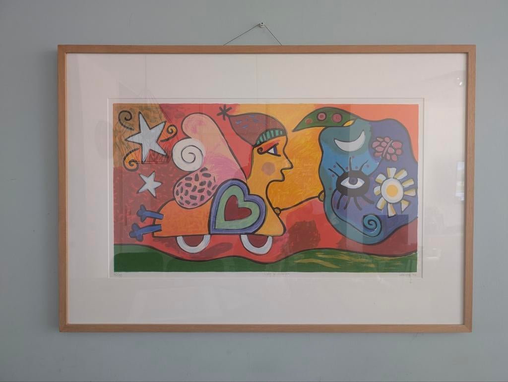 Prachtige Grote Zeefdruk Wendie Brauckmann - BARTH Lijs, Ophalen