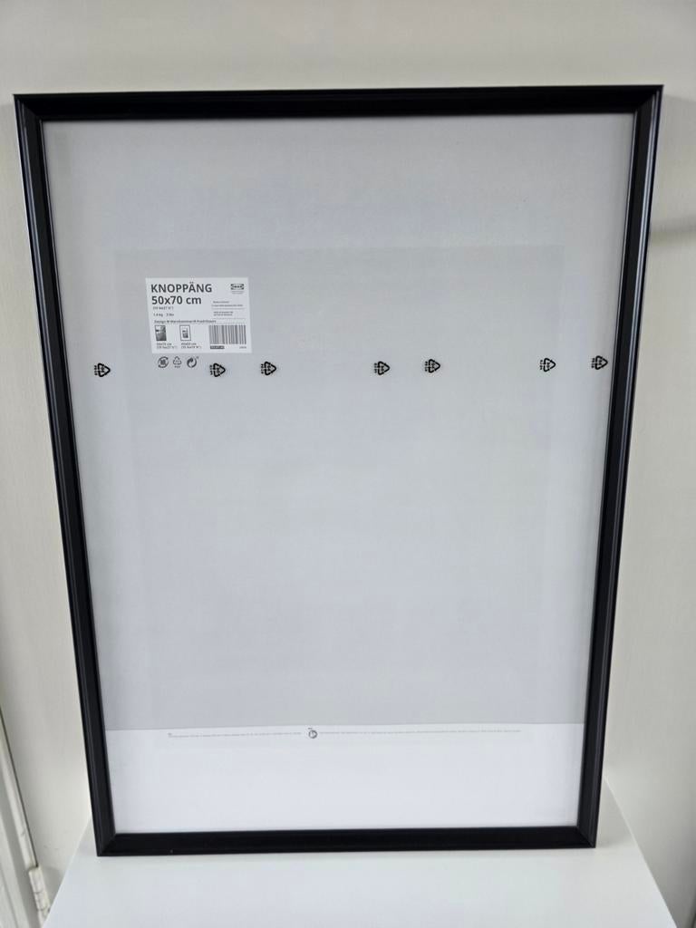 Nieuwe IKEA Knoppäng fotolijst zwart 50x70 cm, Ophalen, Nieuw