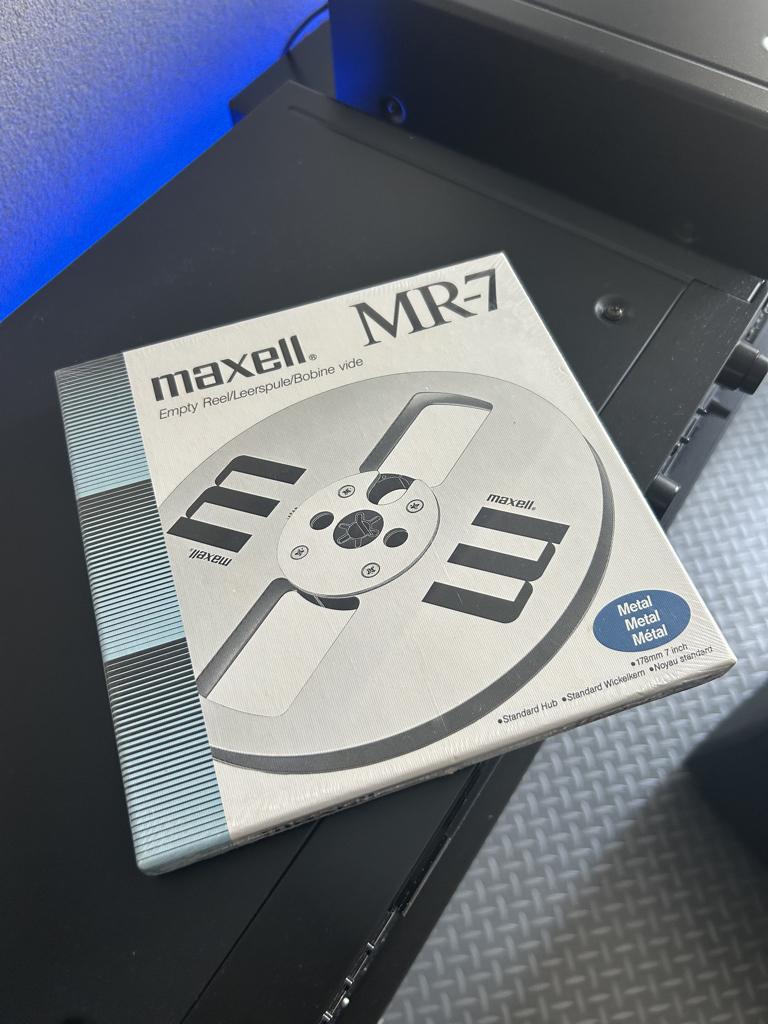 Maxell MR-7 bandrecorder reel metal NOS Vintage, Ophalen of Verzenden, Onderdeel