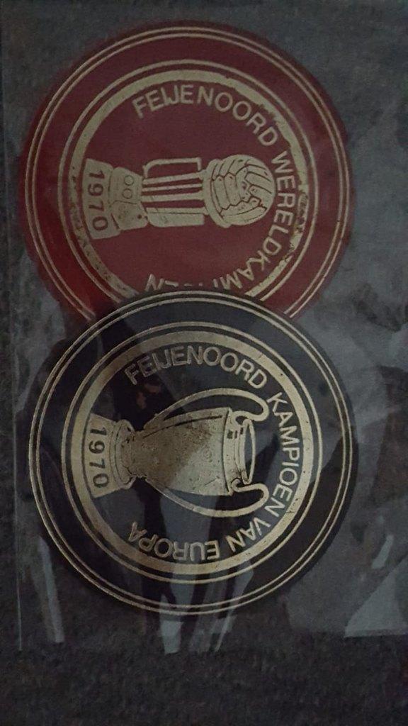 FEYENOORD onderzetters 1970 Origineel., Verzamelen, Ophalen of Verzenden, Zo goed als nieuw, Feyenoord, Overige typen