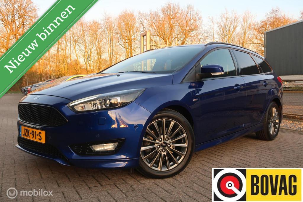 Ford Focus Wagon 1.5 183PK ST Line AUTOMAAT,CARPLAY,LEDVER., Lichtsensor, Stof, Blauw, 3 cilinders
