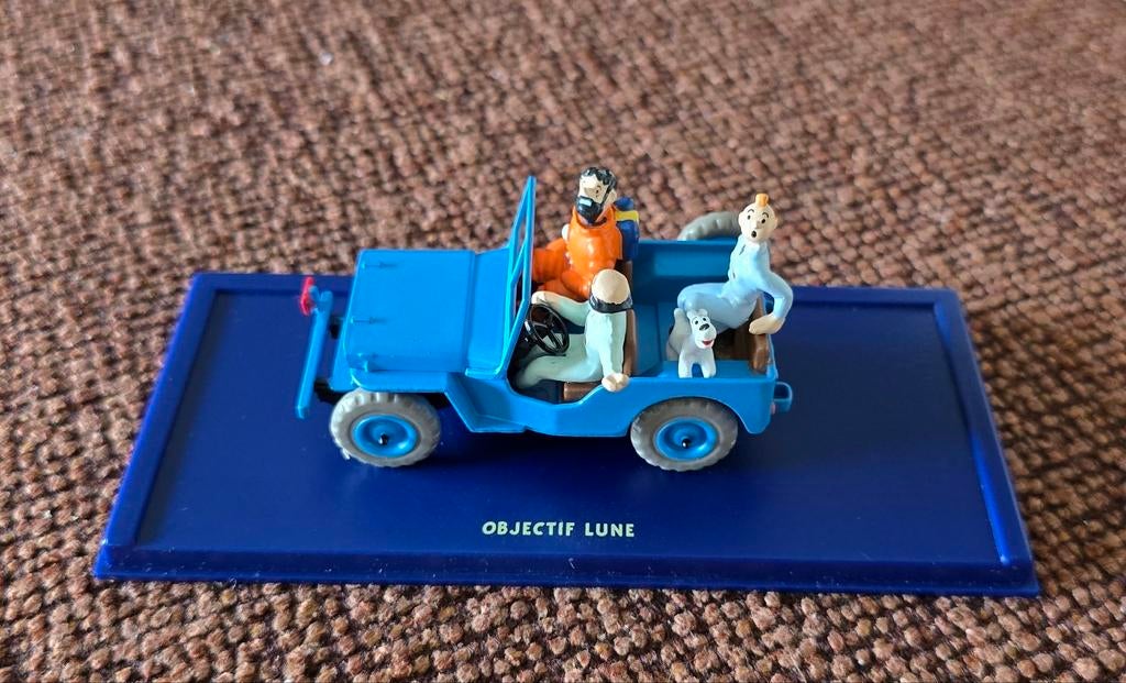 Kuifje Jeep Objectif Lune – Atlas model 1:43, Ophalen of Verzenden