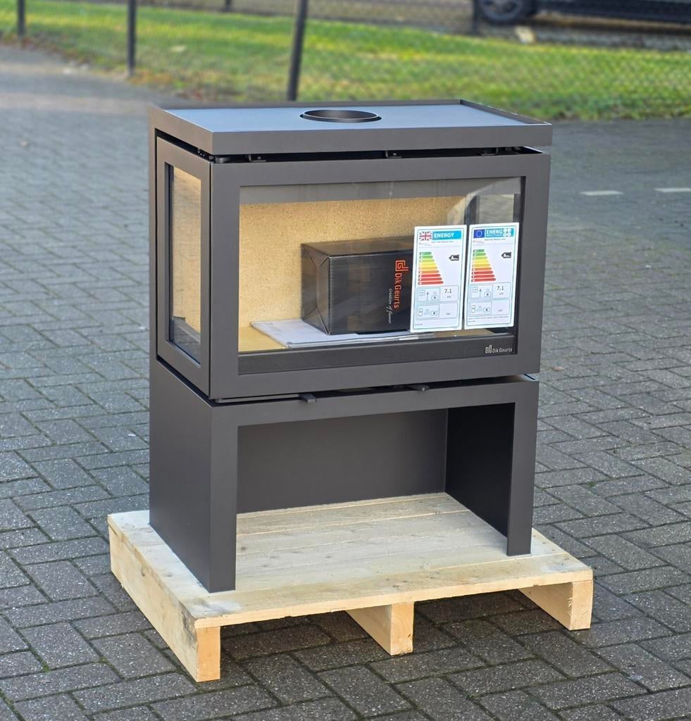 Houtkachel Dik Geurts Vidar Triple Medium nieuw, Ophalen of Verzenden, Vrijstaand, Hout, Nieuw