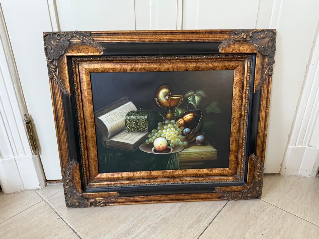 Schilderij met fruitdecor  in mooie staat, Ophalen