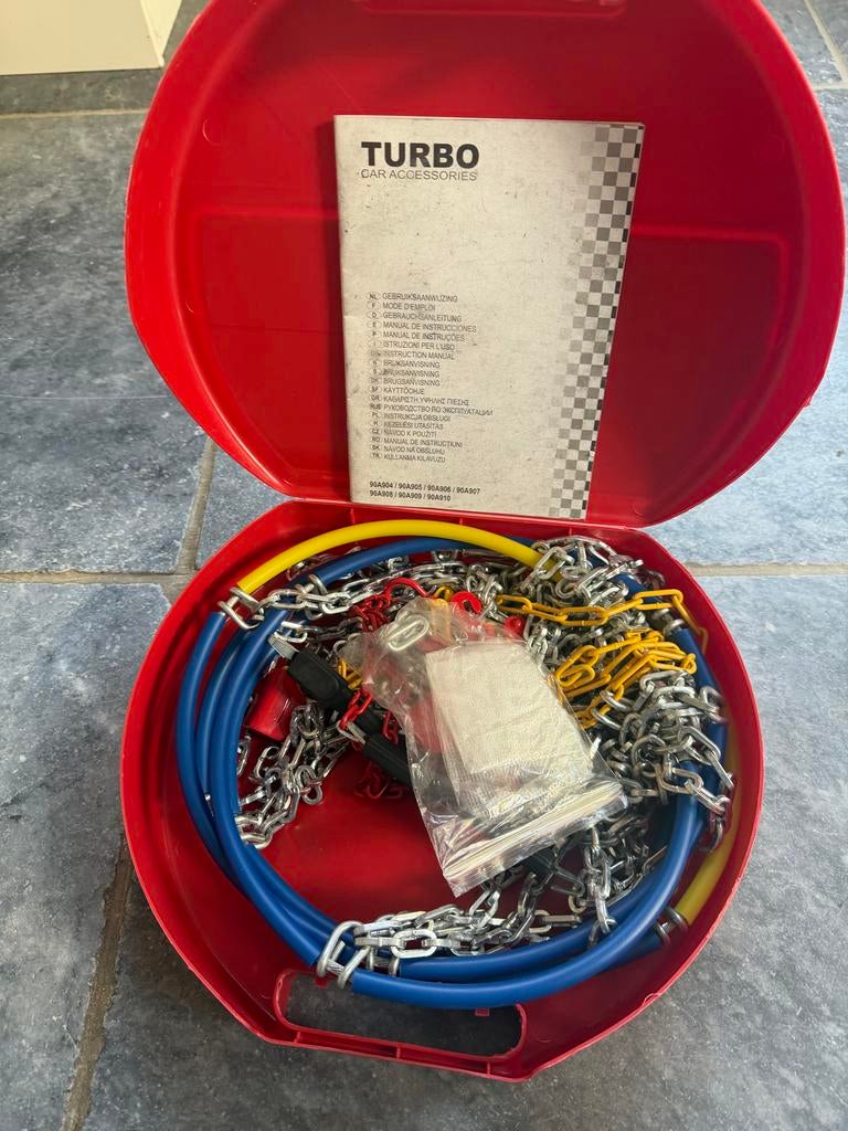 Ongebruikte Turbo sneeuwkettingen - Type 90, Auto diversen, Sneeuwkettingen, Nieuw, Ophalen of Verzenden