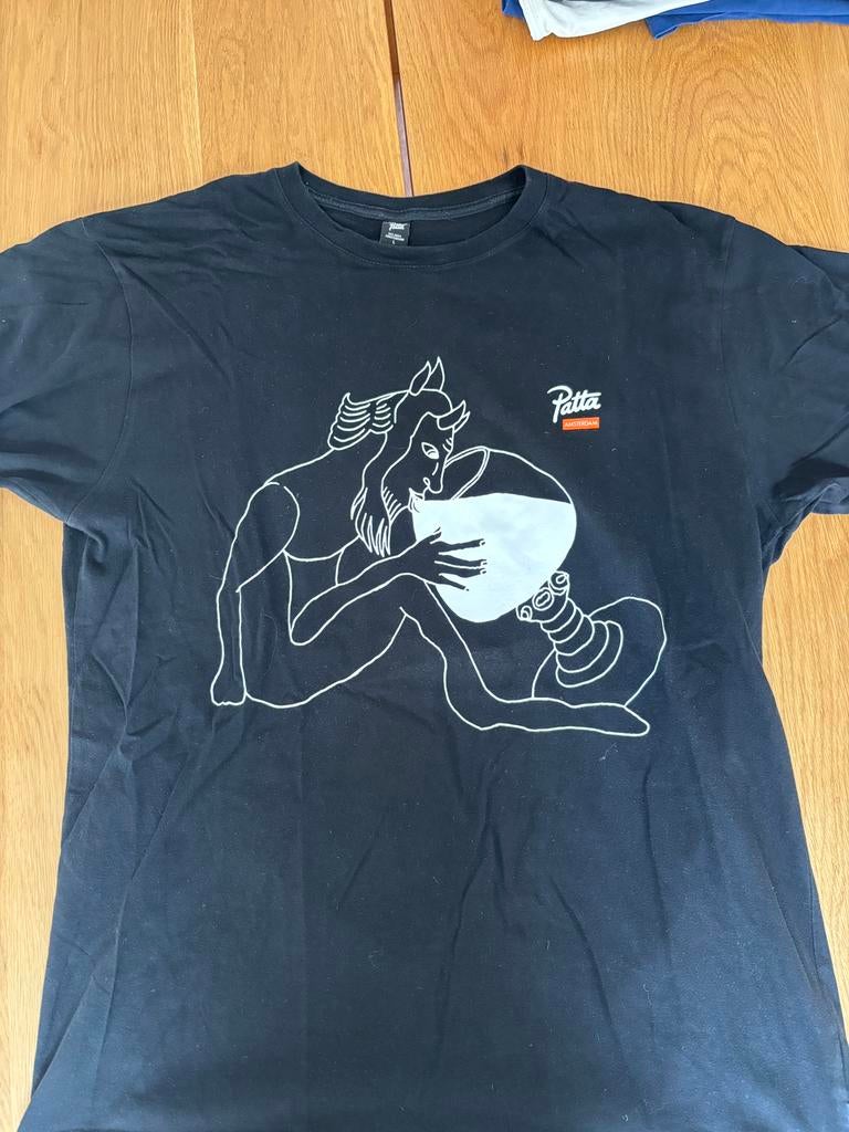 Patta amsterdam x duivel maat L, Kleding | Heren, T-shirts, Ophalen of Verzenden, Zo goed als nieuw, Maat 52/54 (L)