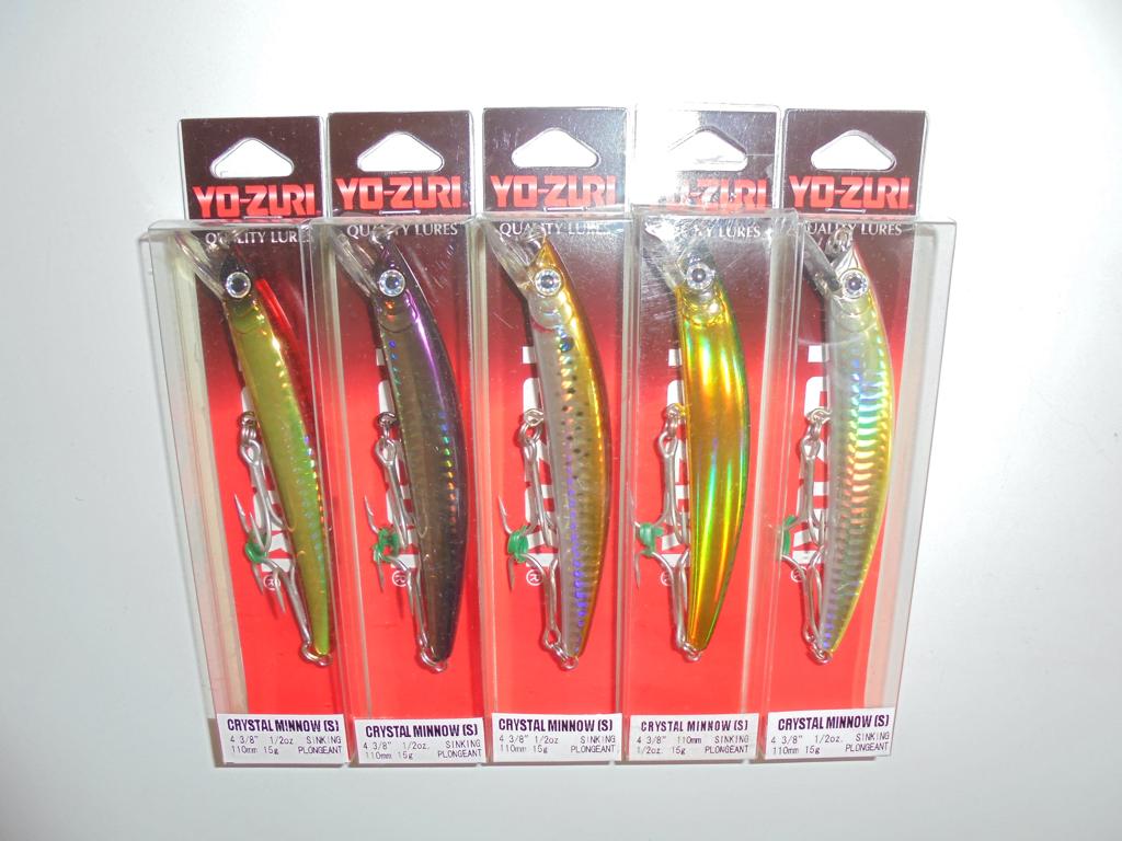 Yo-Zuri Crystal Minnow 11cm 15g Sinking ZeeBaars Rapala., Ophalen of Verzenden, Nieuw, Overige typen