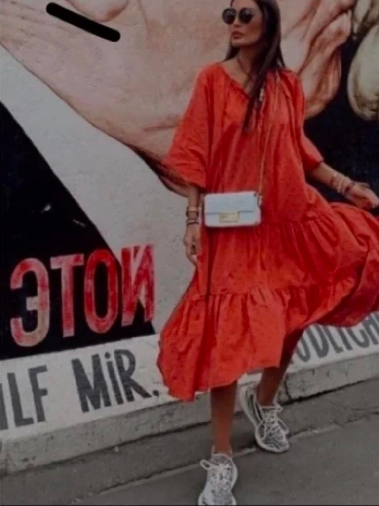 Zara One Size oranje koraal Jurk geen h&m M L XL KOOPJE 💫, Kleding | Dames, Jurken, Zo goed als nieuw, Maat 38/40 (M), Oranje