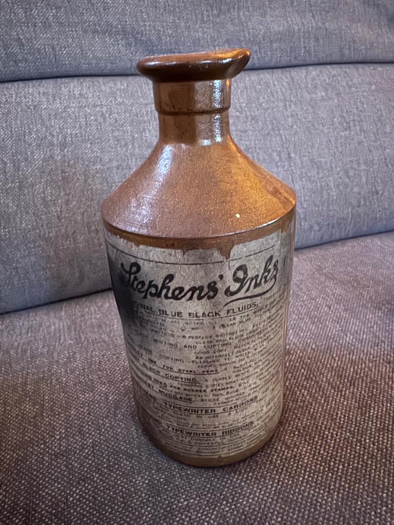 Oude Inkt fles, Ophalen