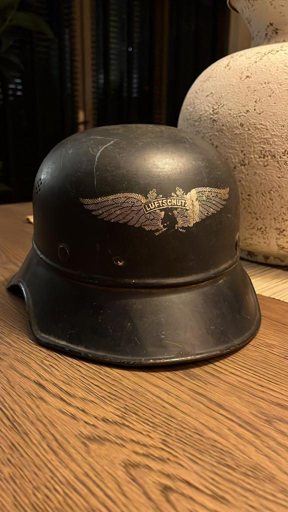 Luftschutz helm ww2, Verzamelen, Militaria | Tweede Wereldoorlog, Ophalen of Verzenden, Helm of Baret