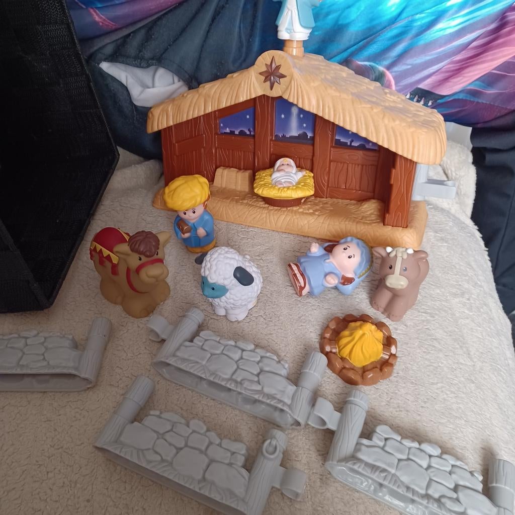 Little People kerststal met figuren 7,50€, Kinderen en Baby's, Speelgoed | Fisher-Price, Ophalen of Verzenden, Gebruikt, Speelset