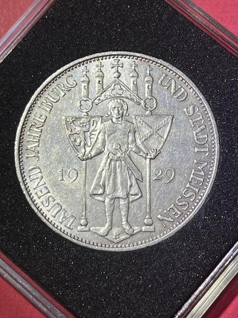 Deutsches Reich, zilveren 3 Reichsmark 1929 E prachtig, Postzegels en Munten, Munten | Europa | Niet-Euromunten, Verzenden, Duitsland