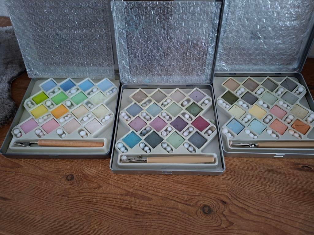 Joy...Set van 3 dozen met diverse kleuren krijt, Ophalen of Verzenden, Gebruikt, Overige typen