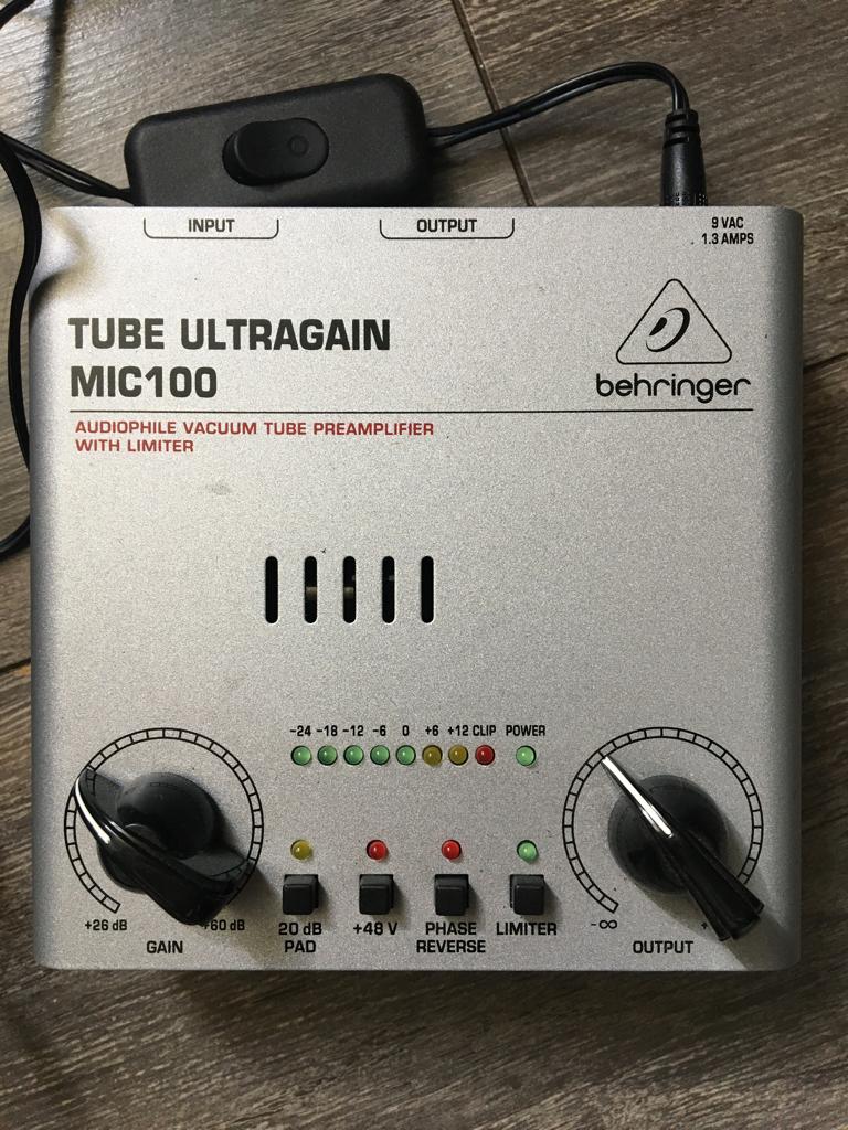 Behringer tube ultragain mic100, Ophalen
