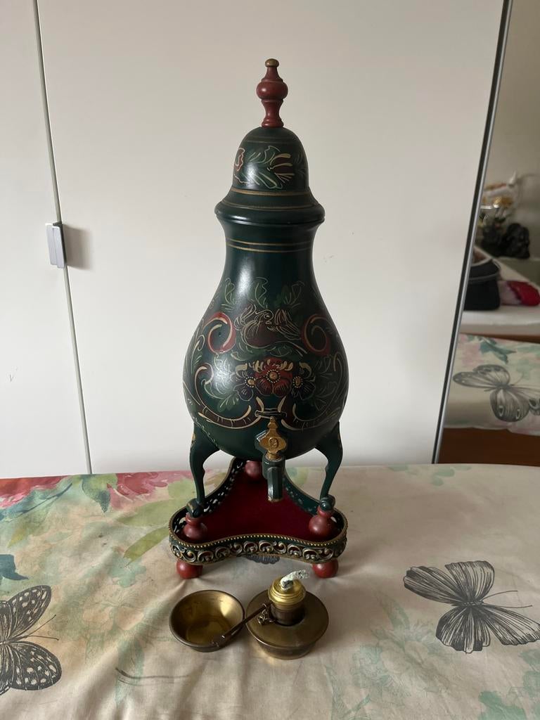 Antieke Samovar met kraan en deksel, Antiek en Kunst, Ophalen of Verzenden